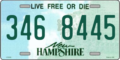 NH license plate 3468445