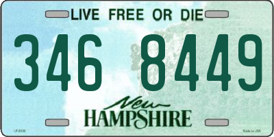 NH license plate 3468449