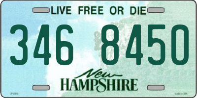 NH license plate 3468450