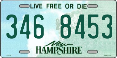 NH license plate 3468453