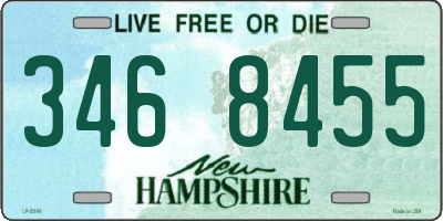 NH license plate 3468455