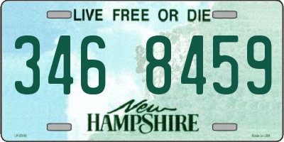 NH license plate 3468459