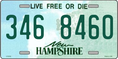 NH license plate 3468460