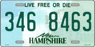 NH license plate 3468463
