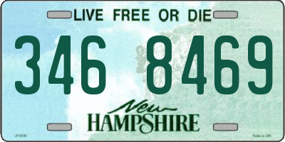 NH license plate 3468469