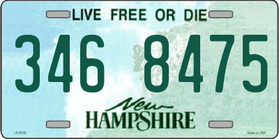 NH license plate 3468475