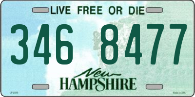 NH license plate 3468477