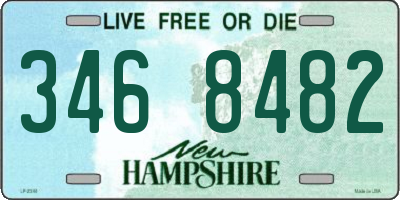 NH license plate 3468482