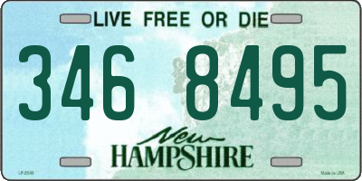 NH license plate 3468495