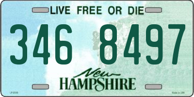 NH license plate 3468497