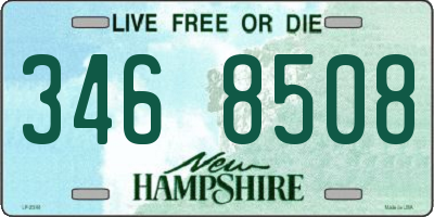 NH license plate 3468508