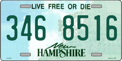 NH license plate 3468516