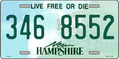 NH license plate 3468552