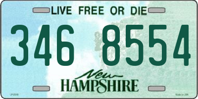 NH license plate 3468554