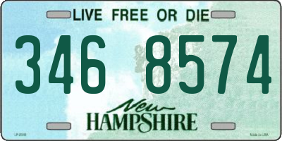 NH license plate 3468574
