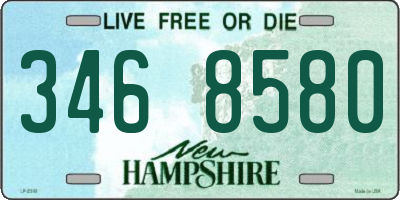 NH license plate 3468580