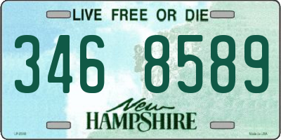 NH license plate 3468589