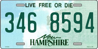 NH license plate 3468594