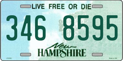 NH license plate 3468595