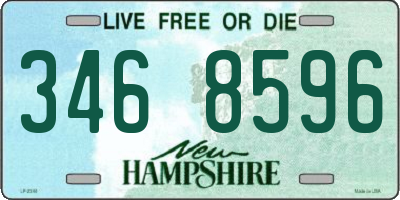 NH license plate 3468596