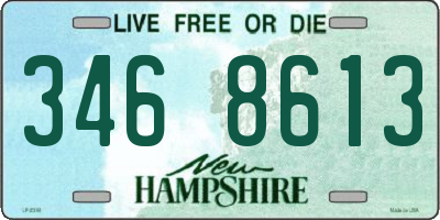 NH license plate 3468613