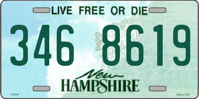NH license plate 3468619