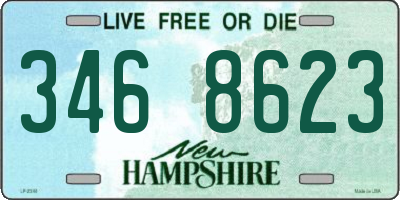 NH license plate 3468623
