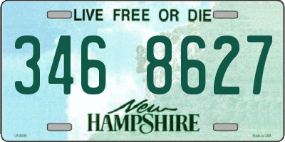 NH license plate 3468627