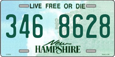 NH license plate 3468628