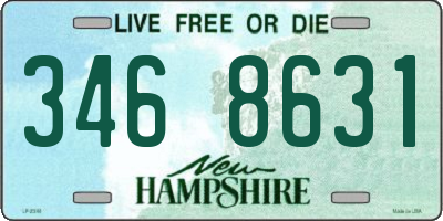 NH license plate 3468631