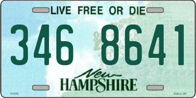 NH license plate 3468641
