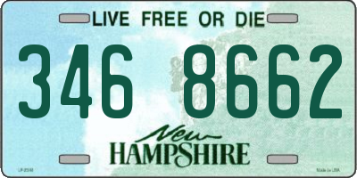 NH license plate 3468662