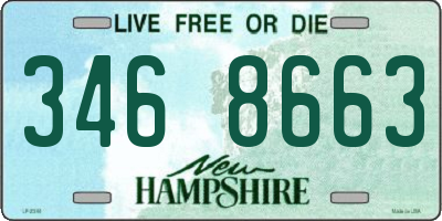 NH license plate 3468663