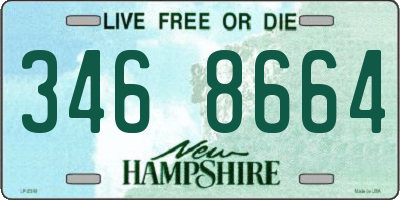 NH license plate 3468664