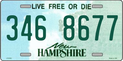 NH license plate 3468677