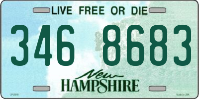 NH license plate 3468683