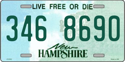 NH license plate 3468690