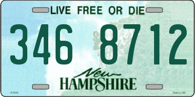 NH license plate 3468712