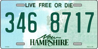 NH license plate 3468717