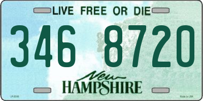 NH license plate 3468720