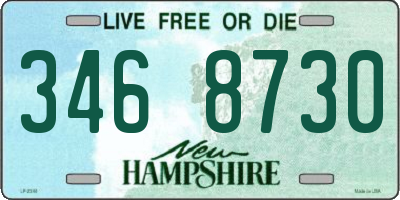 NH license plate 3468730