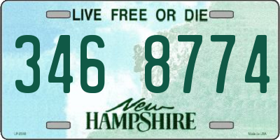 NH license plate 3468774