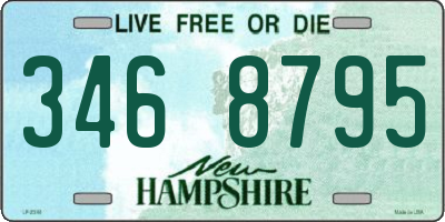 NH license plate 3468795