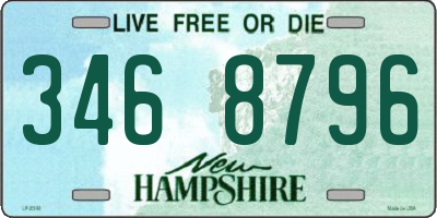 NH license plate 3468796