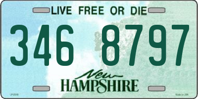 NH license plate 3468797