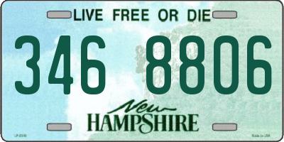 NH license plate 3468806