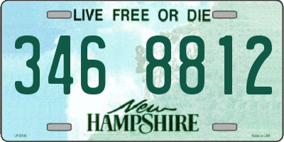NH license plate 3468812