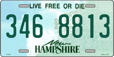 NH license plate 3468813