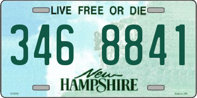 NH license plate 3468841