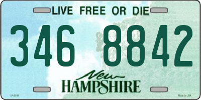 NH license plate 3468842